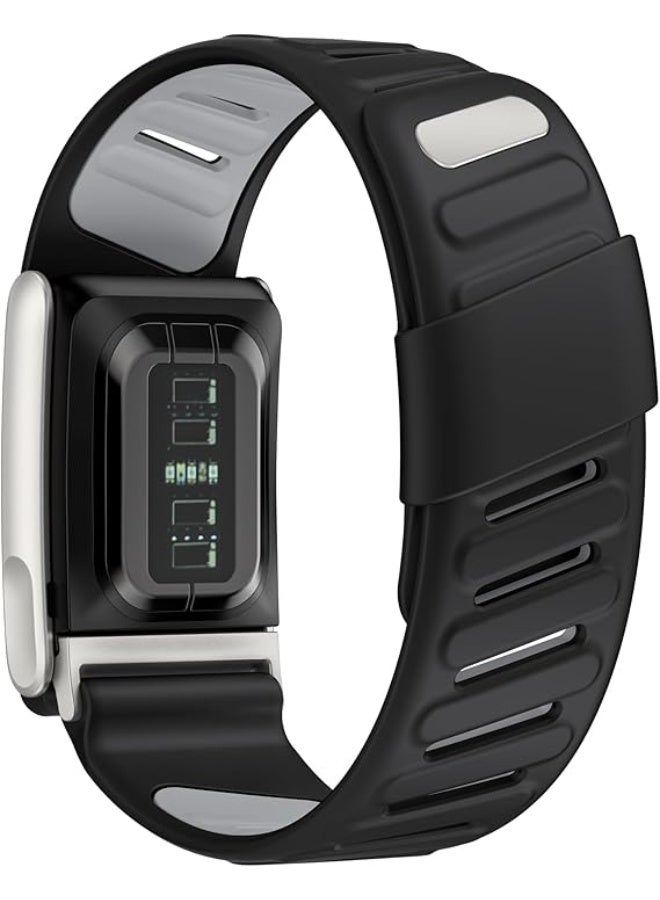 M.A&F's WHOOP 5.0 Band, Comfort Durable Silicone Wristband, Soft Silicone Sports Loop Strap for Men & Women, with U Shapped Connector (Black) - Image 2